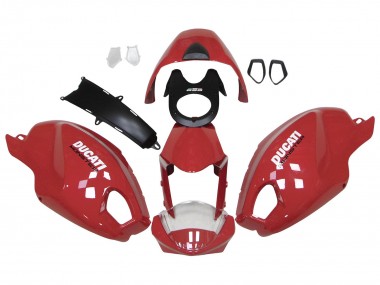 Cheap 2008-2012 Ducati Monster 696 796 1100 1100S Motorcycle Fairings - Red White Canada