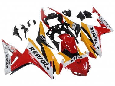 Cheap 2016-2018 Honda CBR500R Motorcycle Fairings - Yellow White Red Repsol HRC Canada