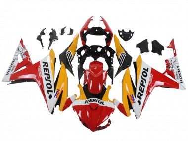 Cheap 2016-2018 Honda CBR500R Motorcycle Fairings - Yellow White Red Repsol HRC Canada
