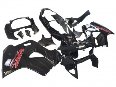 Cheap 1998-2001 Honda VFR 800 Motorcycle Fairings - Glossy Black Red Decal Canada
