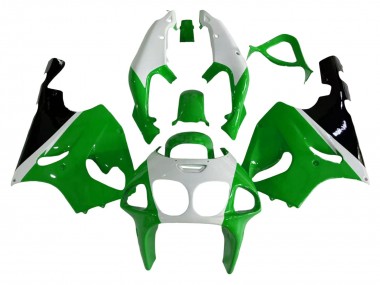 Cheap 1996-2003 Kawasaki ZX7R Motorcycle Fairings - White Green Black Canada