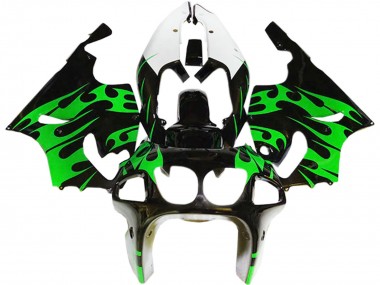 Cheap 1996-2003 Kawasaki ZX7R Motorcycle Fairings - Green Glossy Black White Canada