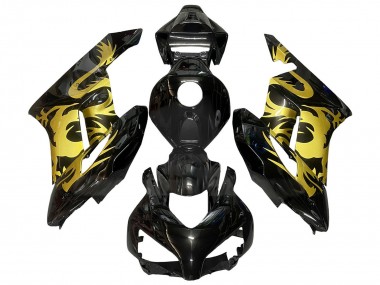 Cheap 2004-2005 Honda CBR1000RR Motorcycle Fairings - Gold Glossy Black Dragon Canada