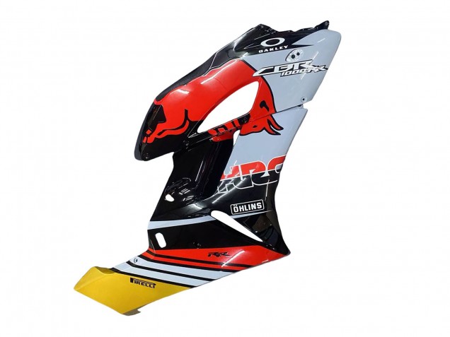 2004-2005 Honda CBR1000RR Motorcycle Fairings - Yellow Red White Glossy Red Bull Repsol HRC Canada