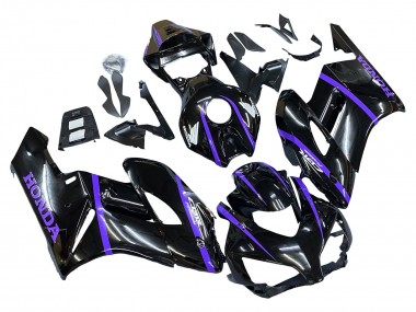 Cheap 2004-2005 Honda CBR1000RR Motorcycle Fairings - Glossy Black Purple Stripe Canada