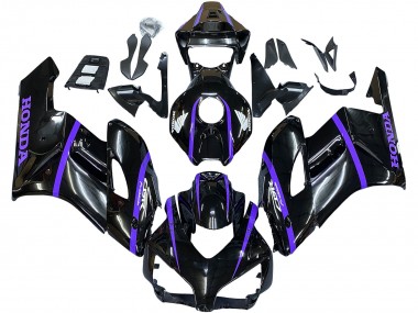 Cheap 2004-2005 Honda CBR1000RR Motorcycle Fairings - Glossy Black Purple Stripe Canada