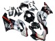 2004-2005 Honda CBR1000RR Motorcycle Fairings - Silver Glossy Black Red Stripe Canada