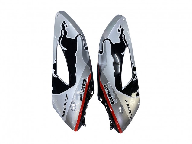 2004-2005 Honda CBR1000RR Motorcycle Fairings - Silver Glossy Black Red Stripe Canada