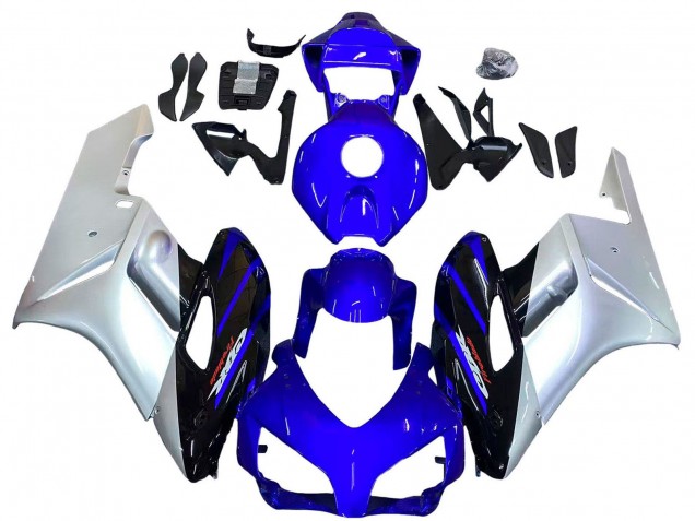 2004-2005 Honda CBR1000RR Motorcycle Fairings - Silver Blue Glossy Black Canada