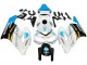 2004-2005 Honda CBR1000RR Motorcycle Fairings - White Light Blue Yellow Black Konica Minolta Canada