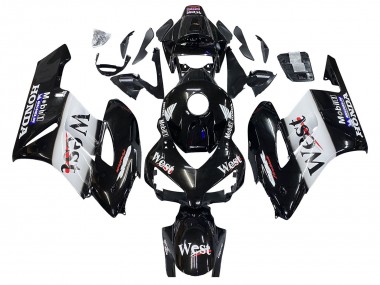 Cheap 2004-2005 Honda CBR1000RR Motorcycle Fairings - Glossy Black White West Canada