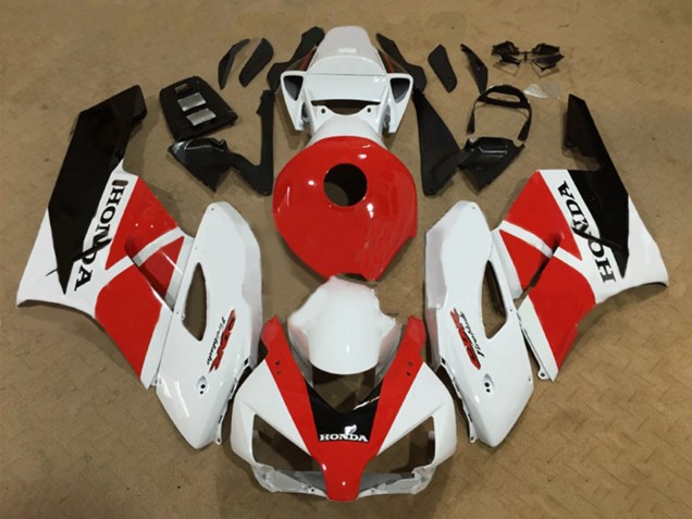 2004-2005 Honda CBR1000RR Motorcycle Fairings - White Red Glossy Black Fireblade Canada