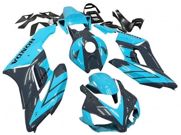 2004-2005 Honda CBR1000RR Motorcycle Fairings - Light Blue Glossy Black Canada