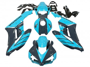 Cheap 2004-2005 Honda CBR1000RR Motorcycle Fairings - Light Blue Glossy Black Canada