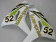 2006-2007 Honda CBR1000RR Motorcycle Fairings - White Green Glossy Black Hannspree 52 Canada