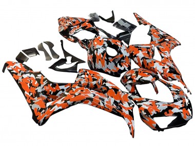 Cheap 2006-2007 Honda CBR1000RR Motorcycle Fairings - Black Orange Silver Camouflage Canada