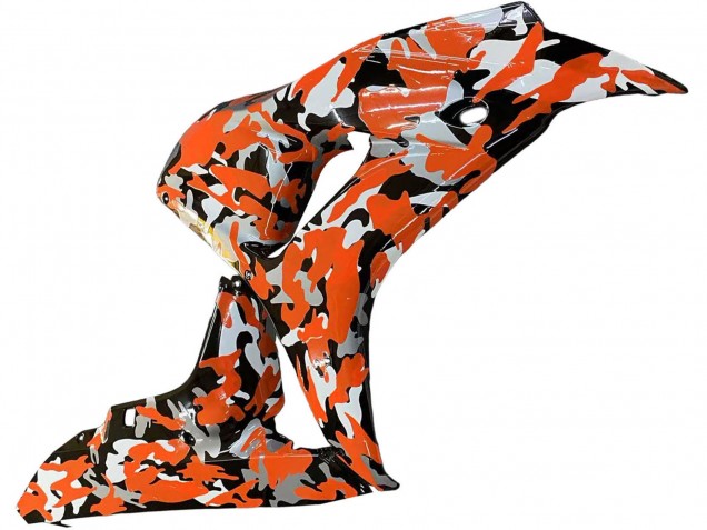2006-2007 Honda CBR1000RR Motorcycle Fairings - Black Orange Silver Camouflage Canada