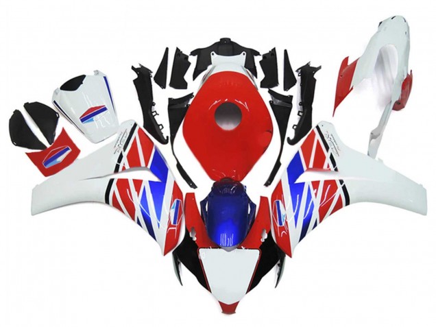 2006-2007 Honda CBR1000RR Motorcycle Fairings - White Red Blue Canada