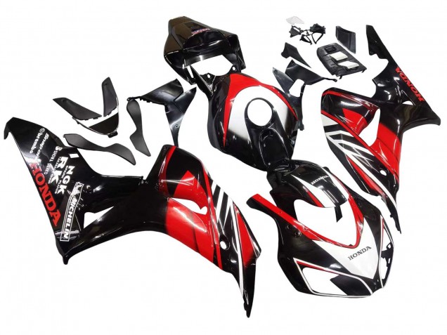 2006-2007 Honda CBR1000RR Motorcycle Fairings - Red Glossy Black Canada