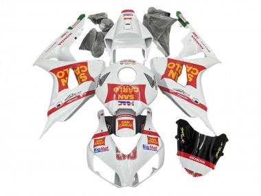 Cheap 2006-2007 Honda CBR1000RR Motorcycle Fairings - White Red San Carlo Canada