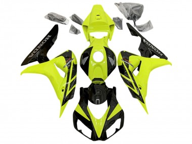 Cheap 2006-2007 Honda CBR1000RR Motorcycle Fairings - Yellow Glossy Black Canada