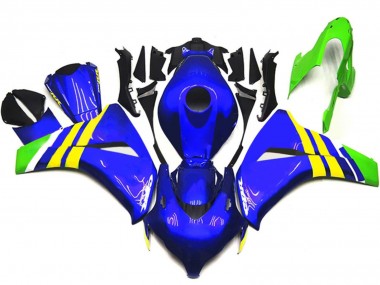Cheap 2008-2011 Honda CBR1000RR Motorcycle Fairings - Blue Yellow White Green Canada
