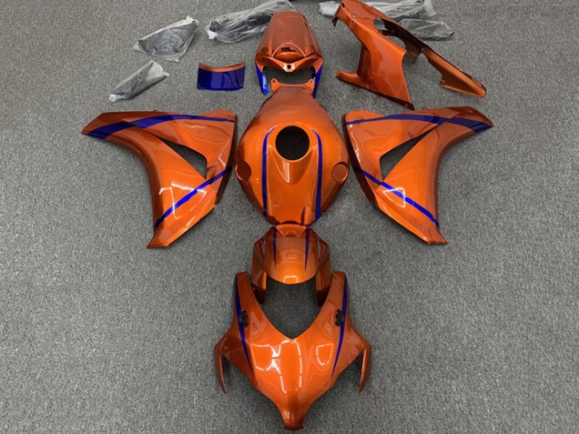 2008-2011 Honda CBR1000RR Motorcycle Fairings - Orange Blue Stripe Canada