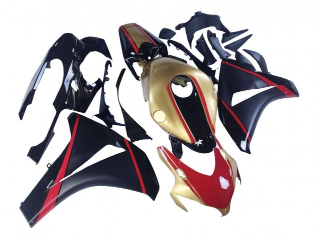 2008-2011 Honda CBR1000RR Motorcycle Fairings - Gold Red Glossy Black Canada