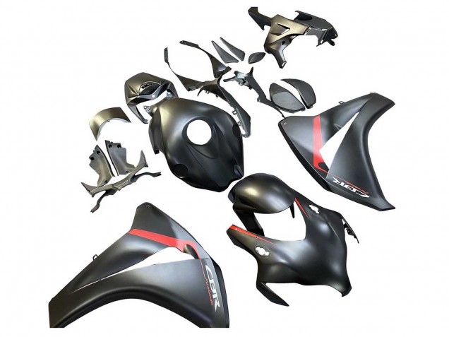 2008-2011 Honda CBR1000RR Motorcycle Fairings - Matte Black Red Fireblade Canada