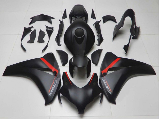 2008-2011 Honda CBR1000RR Motorcycle Fairings - Matte Black Red Fireblade Canada