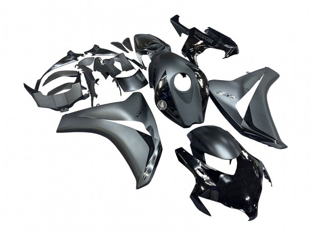 2008-2011 Honda CBR1000RR Motorcycle Fairings - Grey Glossy Black Canada