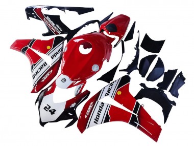 Cheap 2008-2011 Honda CBR1000RR Motorcycle Fairings - White Red Glossy Black Racing 24 Canada