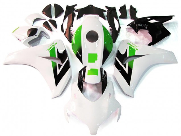 2008-2011 Honda CBR1000RR Motorcycle Fairing - White Green Glossy Black Canada