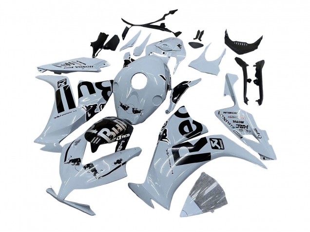 2012-2016 Honda CBR1000RR Motorcycle Fairings - Light Grey Glossy Black Red Bull Canada