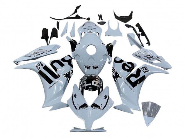 2012-2016 Honda CBR1000RR Motorcycle Fairings - Light Grey Glossy Black Red Bull Canada