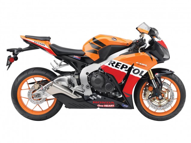 2012-2016 Honda CBR1000RR Motorcycle Fairings - Orange White Red Repsol Canada