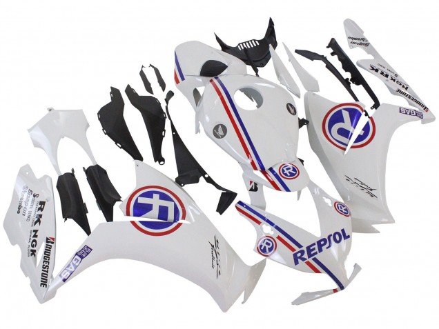 2012-2016 Honda CBR1000RR Motorcycle Fairings - White Blue Red Repsol Canada