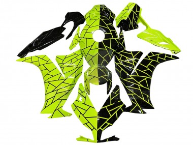 Cheap 2012-2016 Honda CBR1000RR Motorcycle Fairings - Fluorescent Green Glossy Black Canada
