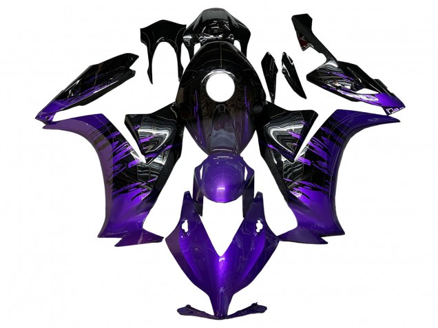 2012-2016 Honda CBR1000RR Motorcycle Fairings - Purple Glossy Black Canada