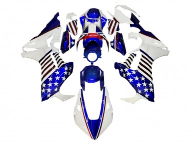 Cheap 2017-2023 Honda CBR1000RR Motorcycle Fairings - White Blue Red Star Canada