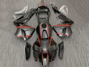 Cheap 2003-2004 Honda CBR600RR Motorcycle Fairings - Glossy Black Red Stripe Canada