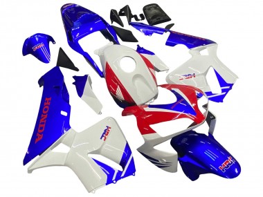 Cheap 2003-2004 Honda CBR600RR Motorcycle Fairings - White Blue Red HRC Canada