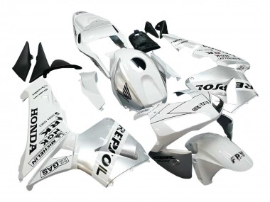Cheap 2003-2004 Honda CBR600RR Motorcycle Fairings - White Silver Black Repsol Canada