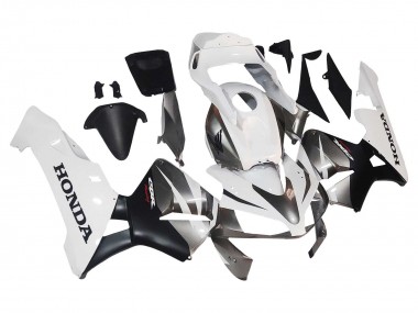 Cheap 2003-2004 Honda CBR600RR Motorcycle Fairings - White Matte Black Racing Canada