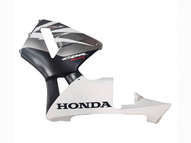 2003-2004 Honda CBR600RR Motorcycle Fairings - White Matte Black Racing Canada