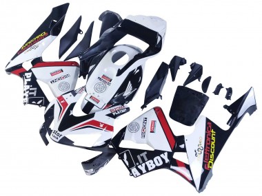 Cheap 2003-2004 Honda CBR600RR Motorcycle Fairings - White Red Glossy Black DENSO Rimont Canada