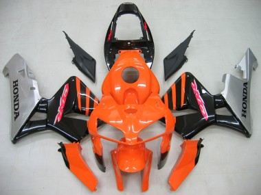 Cheap 2005-2006 Honda CBR600RR Motorcycle Fairings - Orange Black Silver Canada