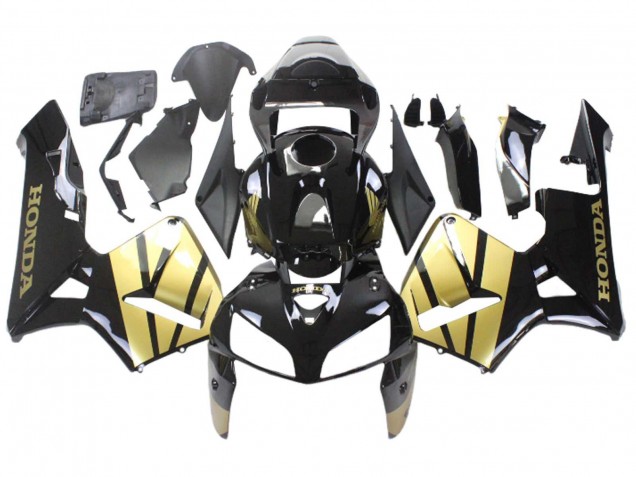 2005-2006 Honda CBR600RR Motorcycle Fairing - Black Gold Canada