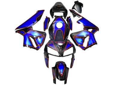 Cheap 2005-2006 Honda CBR600RR Motorcycle Fairings - Blue Black with Red Line Canada