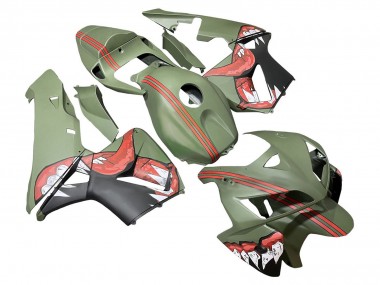 Cheap 2005-2006 Honda CBR600RR Motorcycle Fairings - Green Red Shark Canada